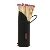 All Black Match Holder with Matches