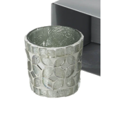 Parlane Silver Glass Mosaic Tealight Holder