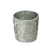 Parlane Silver Glass Mosaic Tealight Holders - Set of 5