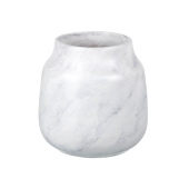 Parlane Marbled Ceramic Vase (White & Grey)