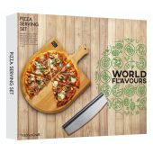 KitchenCraft World of Flavours Italian Pizza Serving Set