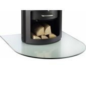 Semi Circular Glass Hearth / Glass Floor Plate for Wood-burning Stove