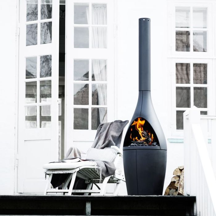 Morso Kamino Outdoor Fireplace, Contemporary Outdoor Fireplace The Range