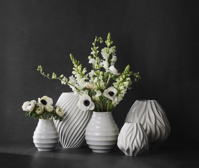 Morso Flame Large Vase in Putty White | Peter Flower Vases for | Morso Home Accessories UK Stockist