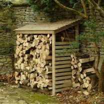 Garden Wooden Log Store