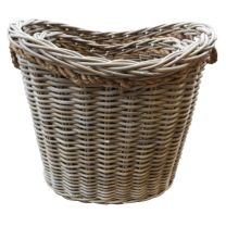 Gleanweave Small Oval Log Basket (sold individually not as set)