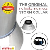 Storm collar with rubber joint seal 