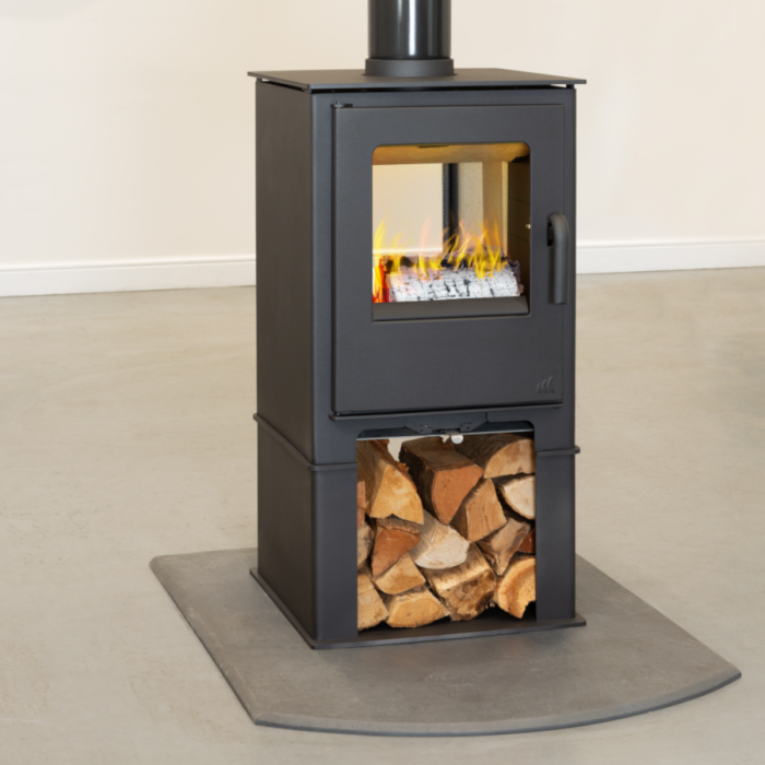 Mendip Loxton 8 ECO CAT Double Sided with Logstore Stove