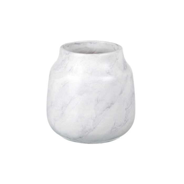 Parlane Marbled Ceramic Vase (White & Grey)