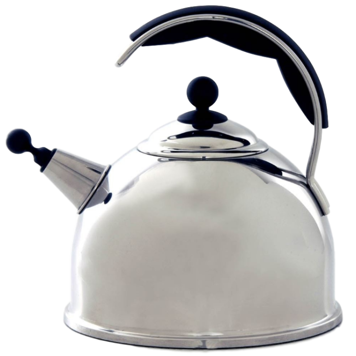 AGA - W2147 Polished Stainless Steel Whistling Kettle 