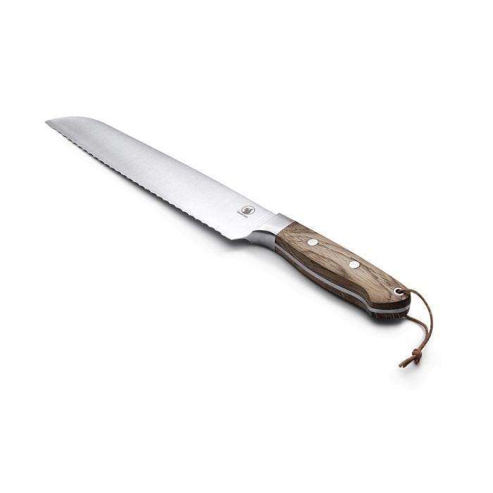 Morso Culina bread knife with oiled oak handle 