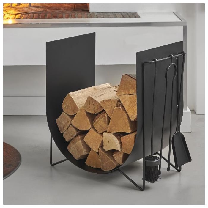 Dixneuf Edonis Log holder with fire tools