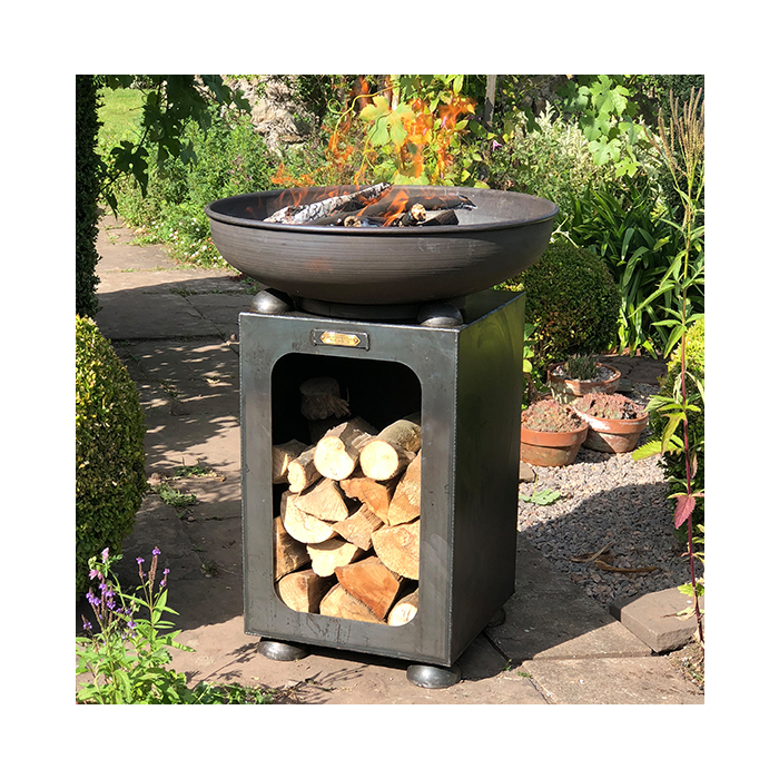 Firebowl with Log Store