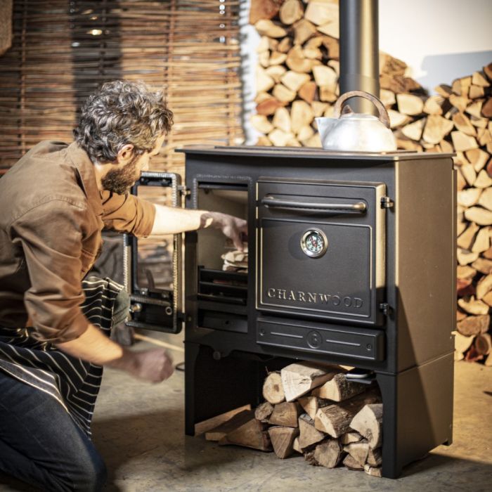 Charnwood Haven Cook Stove on Store Stand