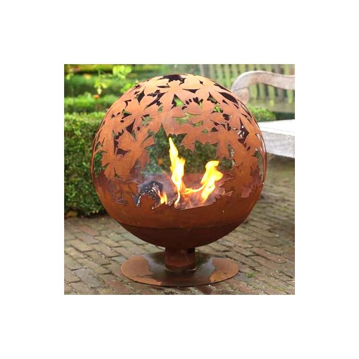 Leaves Fire Globe