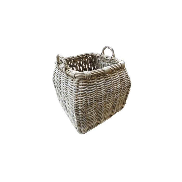 Glenweave Grey Rattan Log Basket