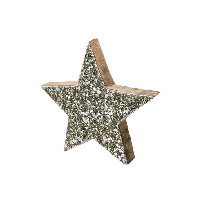25cm Silver Mosaic Star
