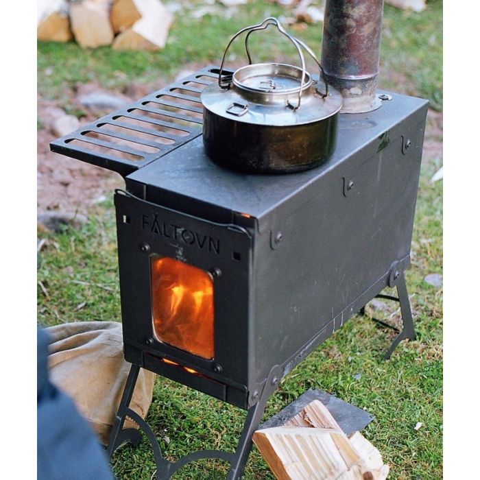 Faltovn outdoor wood stove with cook top