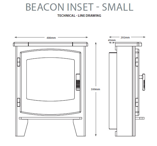 Beacon Small Inset Dimensions